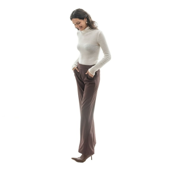Pull On Waistband Classic Wide Leg Pant