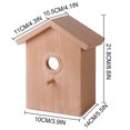 thumbnail image 4 of AJKSFHIU Summer Savings! Window Bird House with Strong Suction Cup Wooden Birdhouse, Clear Window Bird Feeder ,Outdoor Birds Cage Outside Wild Easy Hanging Removable Tray with Holes, 4 of 9