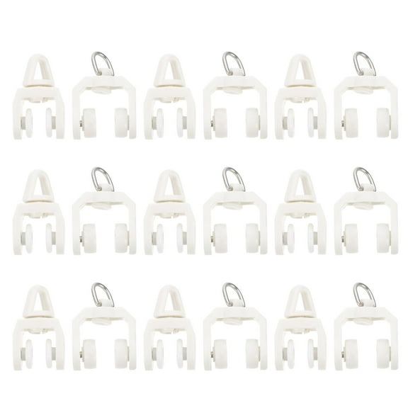 FELTECHELECTR Office Use Curtain Track Pulley Beige 50Pcs