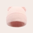 thumbnail image 2 of CPNG Baby Toddler Winter Hats Girls Boys Beanie with Cotton Lining Knitted Knit Winter Hat with Cute Bear Ear Warm Fleece Cap for Cold Weather, 2 of 6