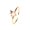 RG0550peach, variant on Fruit Zircon Copper Ring for Women Cute Design with Apple Watermelon Cherry Strawberry Grape Pineapple Peach Pine