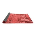 thumbnail image 2 of Ahgly Company Indoor Round Abstract Red Modern Area Rugs, 4' Round, 2 of 4