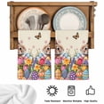 thumbnail image 5 of Easter Bunny Kitchen Towels Set of 4, Colorful Eggs Spring Tulips Flower Vintage Absorbent Dish Towels for Kitchen, Microfiber Hand Towel, Quick Drying Tea Towel for Cleaning Decorative Dishcloths, 5 of 7