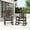 Coffee Brown, variant on KINGYES HDPE Outdoor Rocking Chairs Set of 2, Patio Rocking Chairs for Porch, Deck Lawn Yard, Black