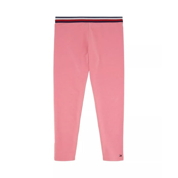 Tommy Hilfiger FLAMINGO Big Girls Global Stripe Leggings, US 7