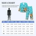 thumbnail image 4 of Sikiie Starfish And Seashell On The Beach 1 Mens Pajama Set, Soft Warm Long Sleeve Sleepwear, Cozy Button-Down Pjs for Men-Medium, 4 of 7