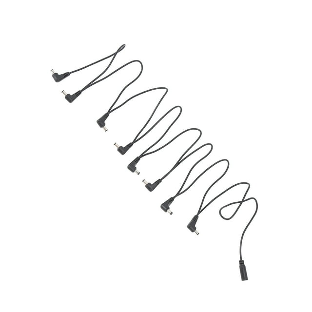 Cable divisor de fuente de alimentación para pedal de efectos de guitarra de 1 a 8 vías para conexión en cadena.