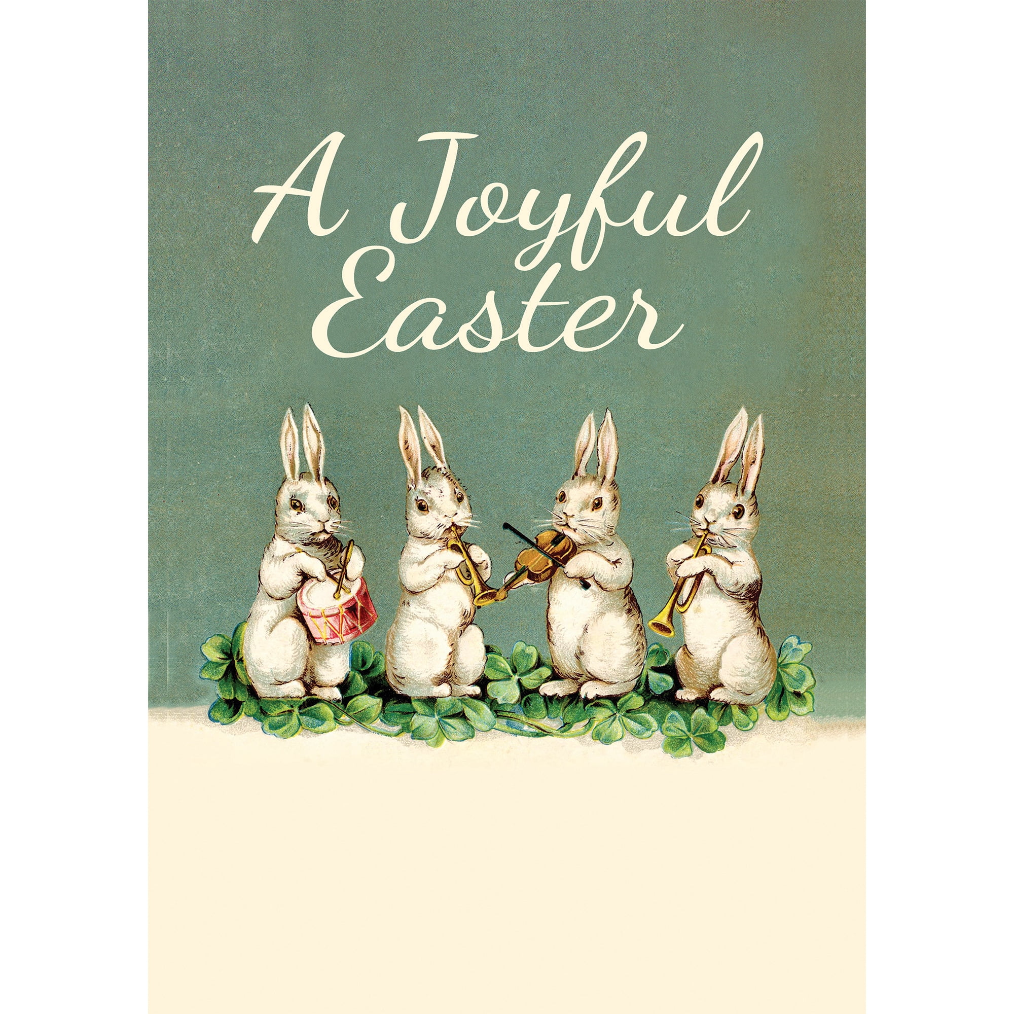 A Joyful Easter Personalized Garden Flag with Custom Name Printing, Outdoor/Indoor, 12" x 17.5"