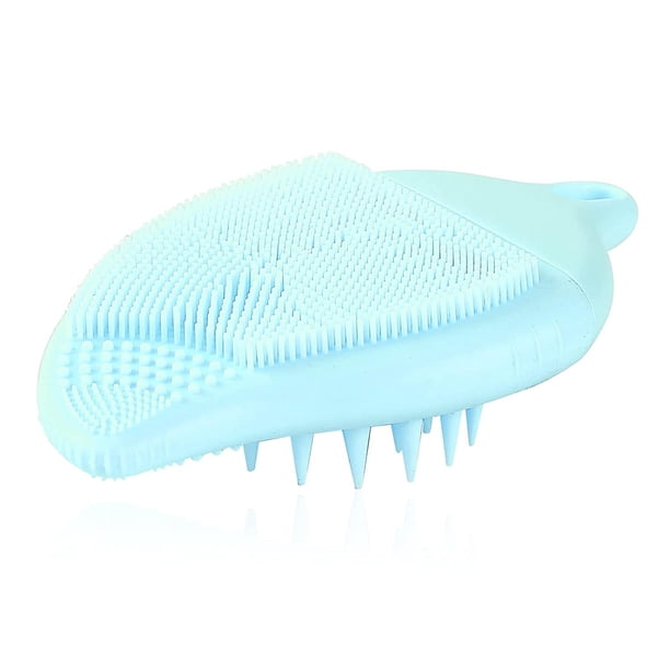 Cleansing Brush, 3-in-1 Soft Silicone Facial Cleanser Exfoliating Blackhead Hand Massager With Easy Hanging Holes (blue)
