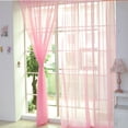 thumbnail image 2 of Giyblacko Blackout Curtains 1 PCS Pure Color Tulle Door Window Curtain Drape Panel Sheer Scarf Valances, 2 of 5