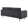 thumbnail image 3 of Modway Cameron Tufted Fabric Sofa in Charcoal, 3 of 9