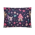 thumbnail image 5 of Urban Playground Kids Fairy Garden 3-Piece Comforter Set, Navy/Pink, Full/Queen, 5 of 8