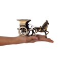 thumbnail image 3 of eCraftIndia Antique Finish European Horse Cart Brass Showpiece (15 cm x 8 cm x 9, Brown), 3 of 7