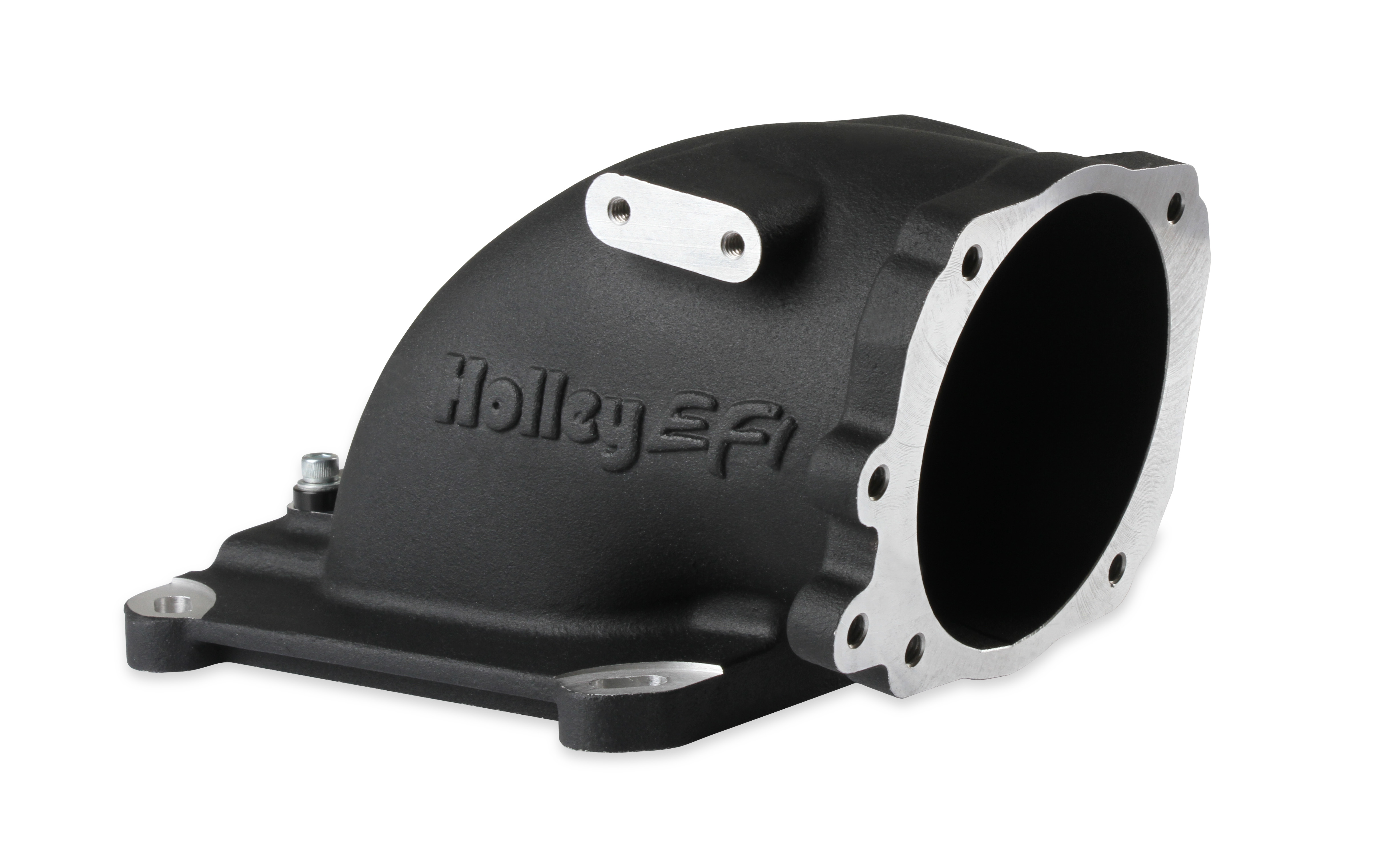 Holley EFI 300240FBK EFI Throttle Body Intake ElbowBlack Finish