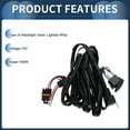 thumbnail image 4 of Conjunto de arnés de cableado de faros Unique Bargains para Can-Am Maverick X3 2018-2025 Antorcha iluminada Cable de arnés 304.8cm L 1 Pcs, 4 of 7