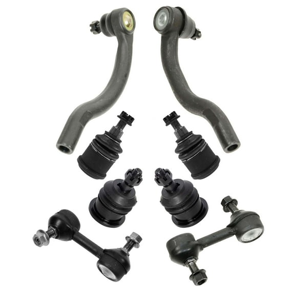 TRQ Front Ball Joint Sway Bar Link Tie Rod Suspension Kit Set 8pc for 04-08 TSX PSA71302 Fits select: 2004-2008 ACURA TSX
