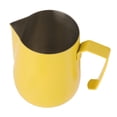 thumbnail image 4 of NFTIGB 450ml Milk Frothing Pitcher, 304 Stainless Steel Steaming Cup for Espresso, Latte Art & Cappuccino, Professional Barista Tool for Coffee Shop Home - Yellow (15.2 oz / 450 ml), 4 of 9