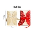thumbnail image 4 of 10PCS Hollow Out Wedding Invitations Cards with Envelopes Bowknot For, 4 of 8