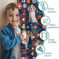 thumbnail image 3 of Blackout Kids Curtains,Beagle Dog Dog and Flower Childrens Insulated Curtains Set Of 2,Bedroom Essentials,Toddler Room Decor 42x54in(106x137cm), 3 of 4