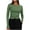 *1-Army Green, variant on Women's Slim Fit Crew Neck Long Sleeve Top , Ladies' Stretch Soft Basic Tee , Casual Athletic Layering Shirt For Women, S-2XL