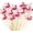 Flamingo, variant on Cocktail Picks - 100 Counts Fancy Toothpicks for Appetizers, 4.7 Inch Long Decorative Bamboo Skewers for Food Drinks, Holiday Wooden Sticks for Party