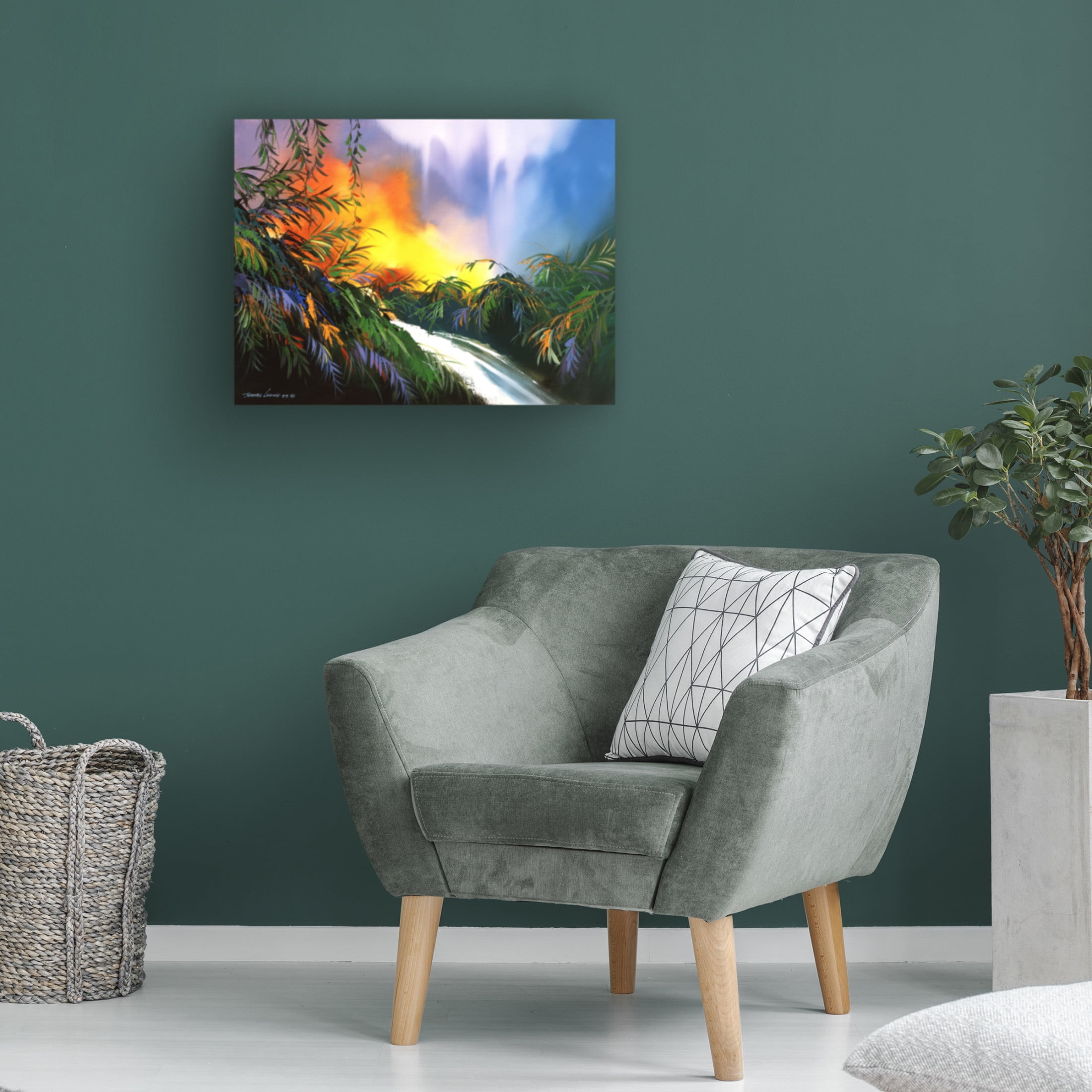 Canvas Wall Art - Thomas Leung 'Meadow Brook' Wall Art for Living Room, Bedroom, or Office Décor by Trademark Fine Art - 24 x 18 Inches