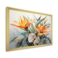 thumbnail image 2 of Designart "Dreamy Minimalist Birds Of Paradise II" Birds Of Paradise Picture Framed Canvas Art Print, 2 of 5