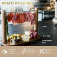 thumbnail image 3 of Bacon Serving Dishes for Entertaining - Wooden Bacon Display for Men Who Have Everything or House Warming Gifts New Home - Unique Gifts for Dad, 3 of 7