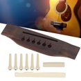 thumbnail image 4 of Juego De Pasadores De Tuerca De Sillín Para Puentes, Instalación Rápida, Textura Dura, Juego De Puente Preranurado Para Guitarra, Color Madera, Palisandro + Plástico Para, 4 of 8