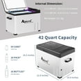 thumbnail image 4 of Alpicool C40 42 Quart Portable Refrigerator, Black and Silver, 4 of 9