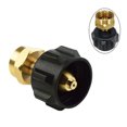 thumbnail image 3 of Propane Refill Adapter, Gas Cylinder Tank Coupler, Fits QCC1 / Type1 Propane Tank, Fill 1lb Bottles from 20lb Tank, Solid Brass QCC1 Regulator Valve, 1lb Throwaway Disposable Cylinder, 3 of 6