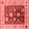 thumbnail image 1 of Ahgly Company Indoor Square Oriental Red Industrial Area Rugs, 4' Square, 1 of 4