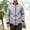 Gray, variant on 2026 Men's Solid Bomber Jacket, Ribbed Collar Zipper Side Pockets Loose Fit Casual Daily Outerwear