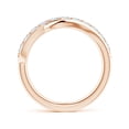 thumbnail image 2 of ANGARA Lab Grown Diamond Swirl Bypass Ring for Women in 14K Rose Gold (Size-2.5mm | Color-F-G | Clarity-VS) | April Birthstone, Birthday, Anniversary, Jewelry Gift for Women | Lab-Grown Diamond Ring, 2 of 8