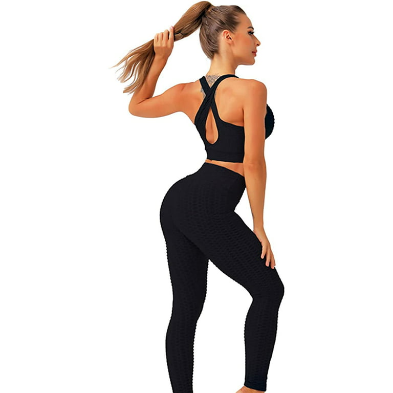 DDAPJ pyju Womens Bootcut Yoga Pants,Plus Size Workout Gym Sweatpants  Straight Wide Leg Cargo Trousers with Pockets 