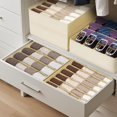 thumbnail image 4 of Organizador de Cajones Joyoldelf Paquete de 4 para Calcetines, Ropa Interior, Beige, 4 of 7