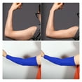 thumbnail image 5 of Unique Bargains 1 Pair Arm Shapers Arm Slimming Sleeves Fat Burning Light Weight Blue Polyester, 5 of 6