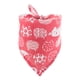 thumbnail image 5 of Methold Bufanda triangular para mascotas, bufanda lavable para decoración del cuello, toalla, pañuelo para el cuello de animales, accesorio de Navidad, Rojo 2piezas Methold CBP281085, 5 of 6