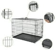 ZENSTYLE High Quality 36" Durable Dog Crate Kennel Folding Pet Cage 2 Door with Tray Indoor Pet