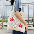 thumbnail image 3 of CoCopeaunt Crochet Bags for Women Knitted Tote Bag Faircore Hobo Bag Aesthetic Fairy Grunge Tote Bag Hollow Shoulder Handbags, 3 of 6
