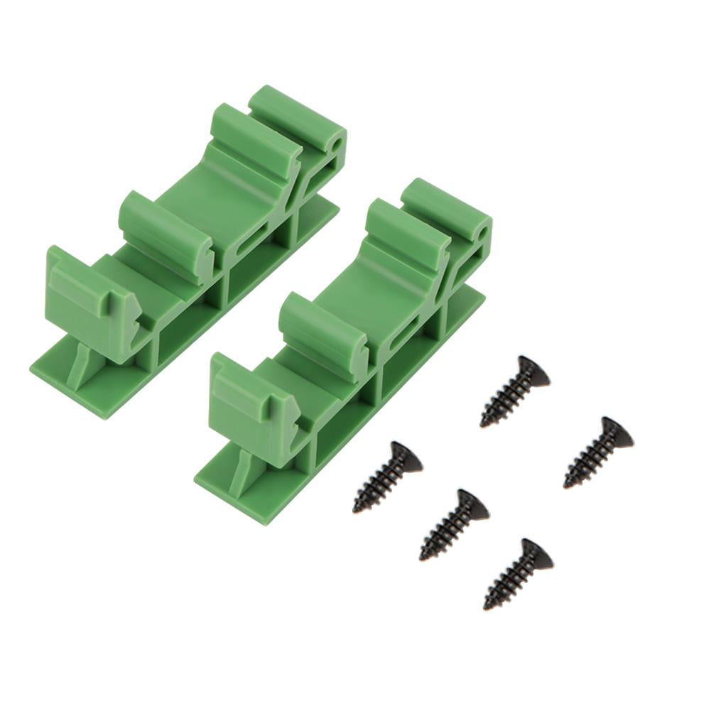 Sonew DIN Rail Adapter, PCB Circuit Board Bracket,10sets 35mm PCB DIN