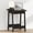 Black, variant on Furinno BEGINNING Square H-Legs Nightstand Easy Assembly Espresso