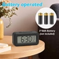 thumbnail image 3 of VOLIVO Digital Alarm Clock with Large Display Showing Month, Date and Temperature, ℃/℉ Switch, Snooze, Battery Operated, Long Battery Life for bedrooms, bedside tables, desks, and office., 3 of 6