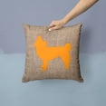 thumbnail image 2 of Dog Silhouette Burlap Fabric Decorative Pillow, 2 of 4