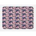 thumbnail image 1 of Flower Bath Mat, Blooming Flowers Composition Pink Toned Lilies Ornamental Spring Flourish Pattern, Plush Bathroom Decor Mat with Non Slip Backing, 29.5" X 17.5", Multicolor, by Ambesonne, 1 of 2