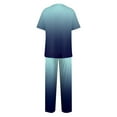 thumbnail image 3 of Kddylitq Scrubs Sets for Women Nurse Scrub Uniform Top Pant Work Short Sleeved Suit V-Neck Design Soft Pocket Top Uniforms Sky Blue L, 3 of 6