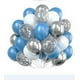 thumbnail image 1 of Nvzi Globos, 30 piezas de globos de confeti de 12 pulgadas y globos de látex rosa púrpura metálico con cinta, baby shower, decoraciones para fiestas de bodas, G, 1 of 4