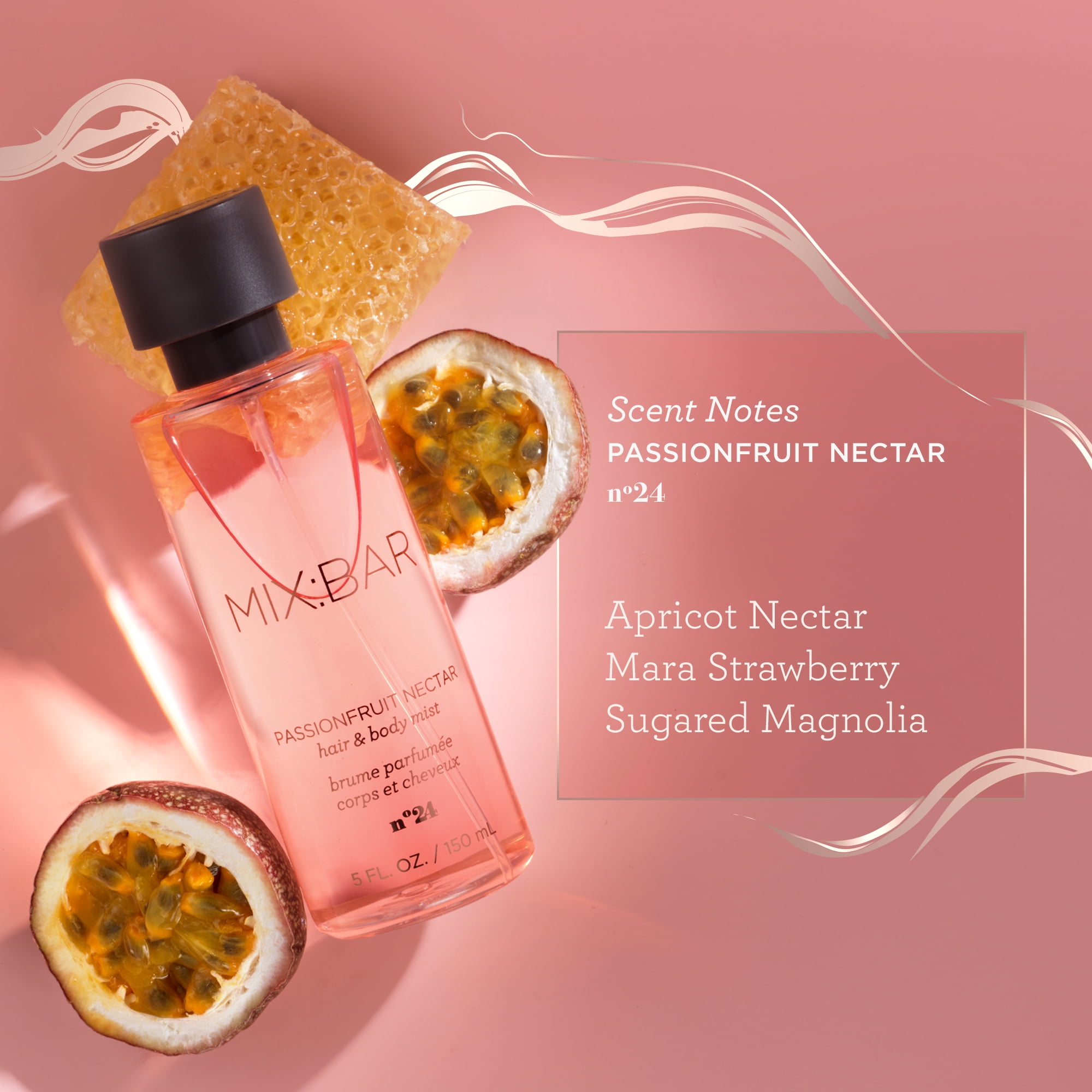 MIX:BAR Passionfruit Nectar Fragrance, Hair & Body Spray, 5fl oz