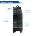 thumbnail image 3 of Interruptor de ventana eléctrica del lado del conductor delantero para Toyota Tundra 2000-2004 Número de control de ventana No.8482060190 Negro, 3 of 7