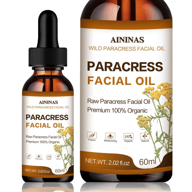 Aceite facial Aininas Paracress 100% orgánico antienvejecimiento 60 ml